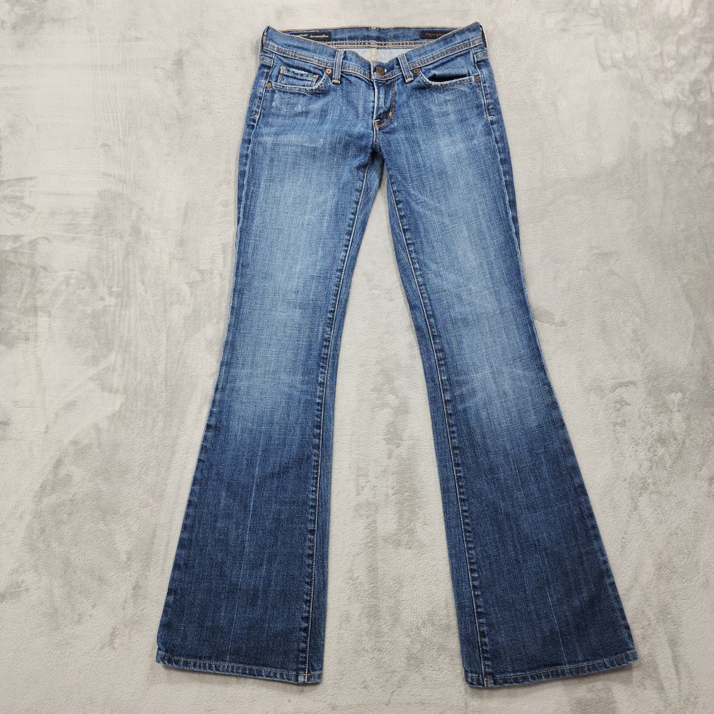 Citizens Of Humanity Jeans Womens 27 Blue Ingrid Low Rise Flare Stretch Y2K